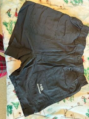 Kids Black Cargo Shorts